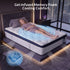 35CM Single Mattresses Gel Memory Foam and 7-Zone Ergonomic Pocket Spring, Anti-Roll Dual-Row Edge, Triple Cooling System for Hot Sleepers