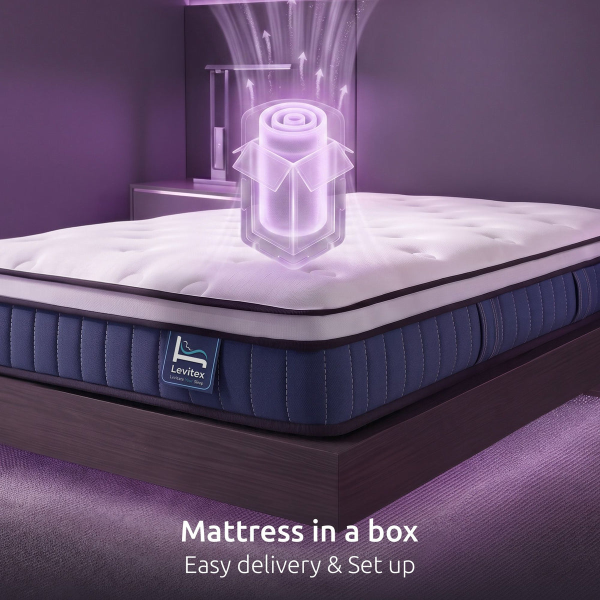 Single Mattress 23CM With Pocket Spring & Cooling Gel Foam, Medium-Firm Full-Body Support, Mattresses In A Box