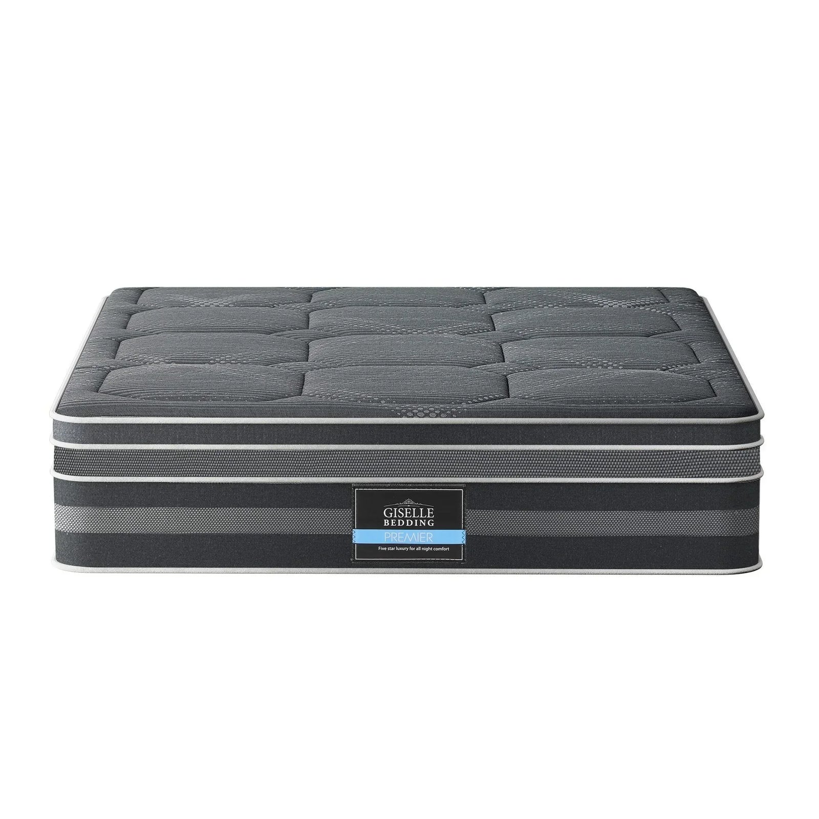 King Hybrid Mattress 35cm Euro Top 7 Zone Pocket Spring Bed