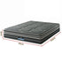 King Hybrid Mattress 35cm Euro Top 7 Zone Pocket Spring Bed