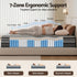 King Hybrid Mattress 35cm Euro Top 7 Zone Pocket Spring Bed