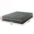 Queen Hybrid Mattress 35cm Euro Top 7 Zone Pocket Spring Bed