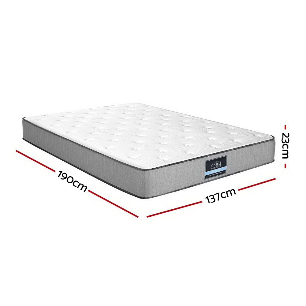 23cm Extra Firm Double Mattress Tight Top Pocket Spring Orthopedic Bed