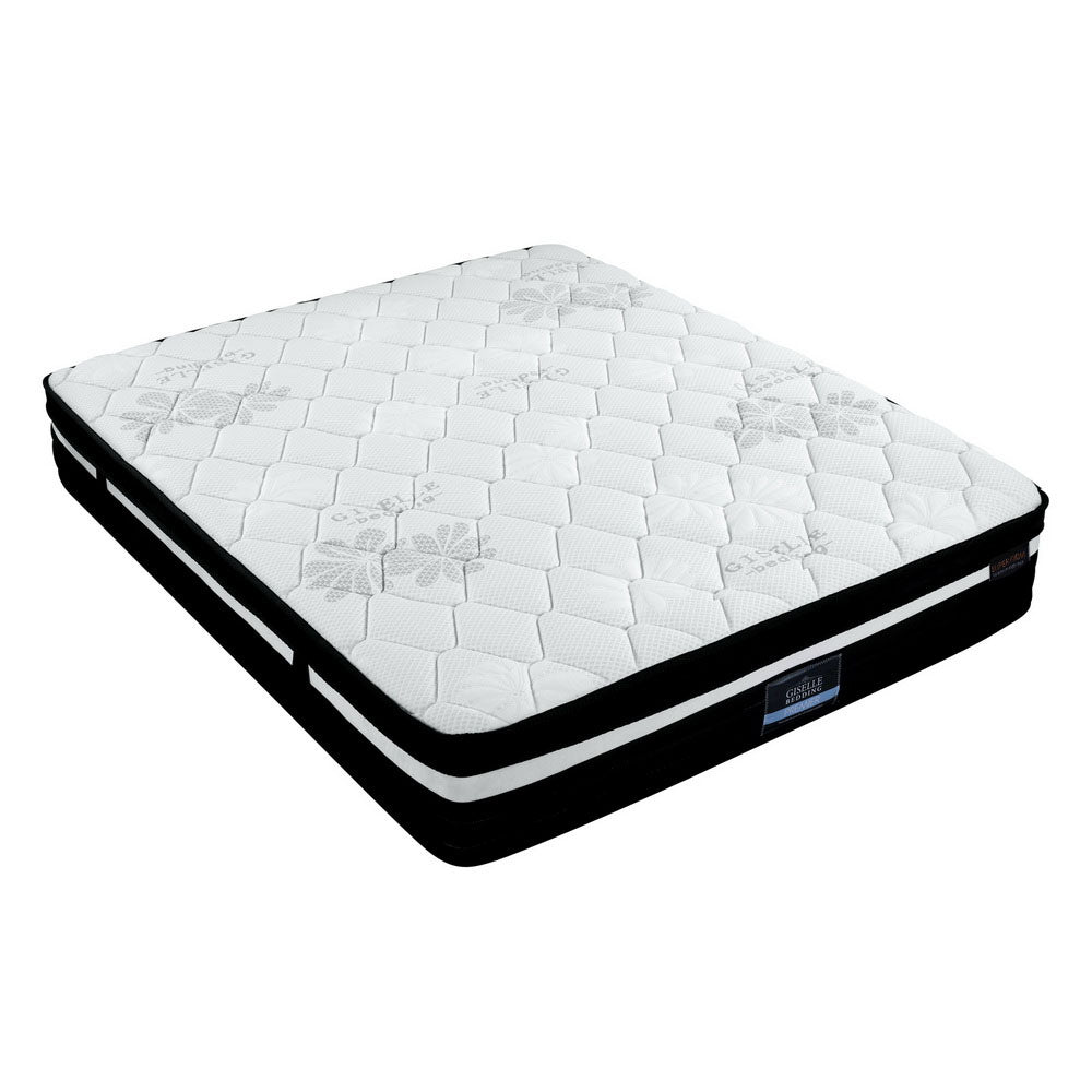 King Single Euro Top Mattress 28cm Extra Firm Pocket Spring Bed