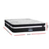 Queen Mattress 28cm Extra Firm Pocket Spring Euro Top 7 Zone