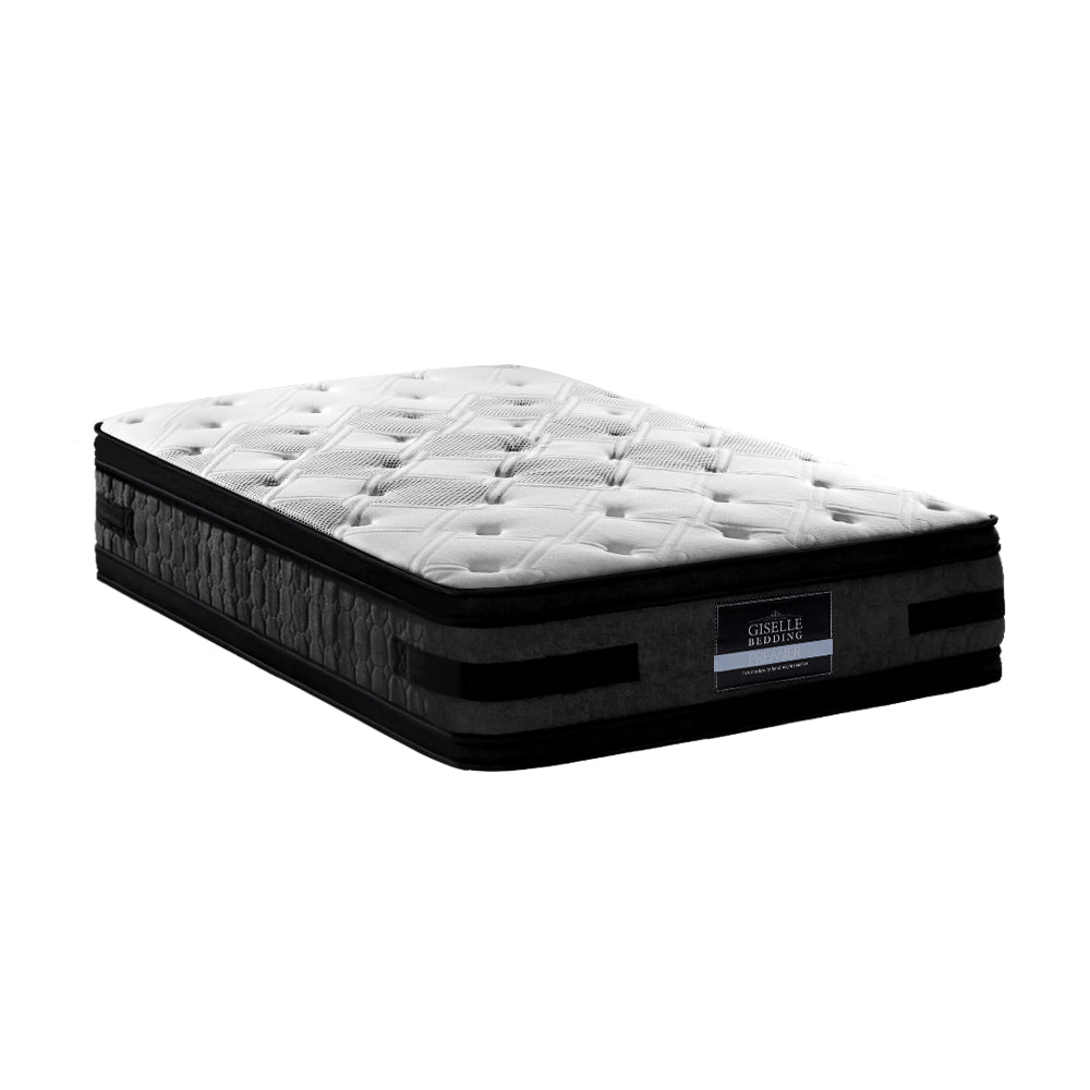 King Single Mattress 36cm Flippable Pocket Spring 7 Zone Dual Firm