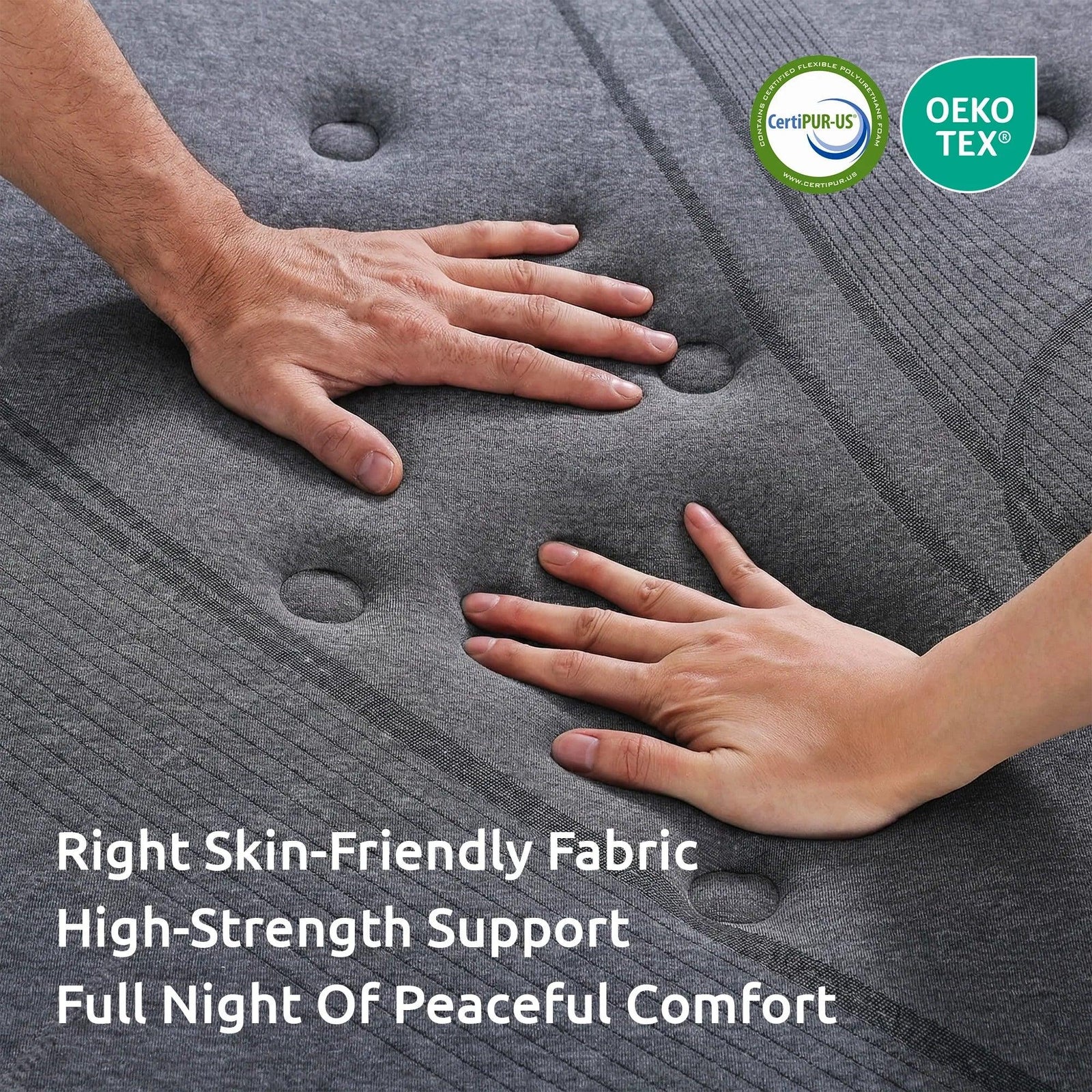 33 cm Mattress 8.0 Extra Firm 7-Zone Pocket Spring Mattress with Dual-Row Edge Support & Breathable Knit Cover Queen