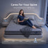 Queen Mattress 25 cm Hybrid Pocket Spring with 4cm Egg Crate Foam for Deep Sleep Bamboo Charcoal Fabric