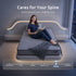 Single Mattress 25 cm Hybrid Pocket Spring with 4cm Egg Crate Foam for Deep Sleep Bamboo Charcoal Fabric