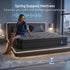 King Mattress 34 cm 5-Zone Pressure Relief  Pocket Spring with Reinforced Edge Support & Breathable Gel Memory Foam Hybrid Mattress