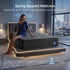 King Single Mattress 34 cm 5-Zone Pressure Relief  Pocket Spring with Reinforced Edge Support & Breathable Gel Memory Foam Hybrid Mattress