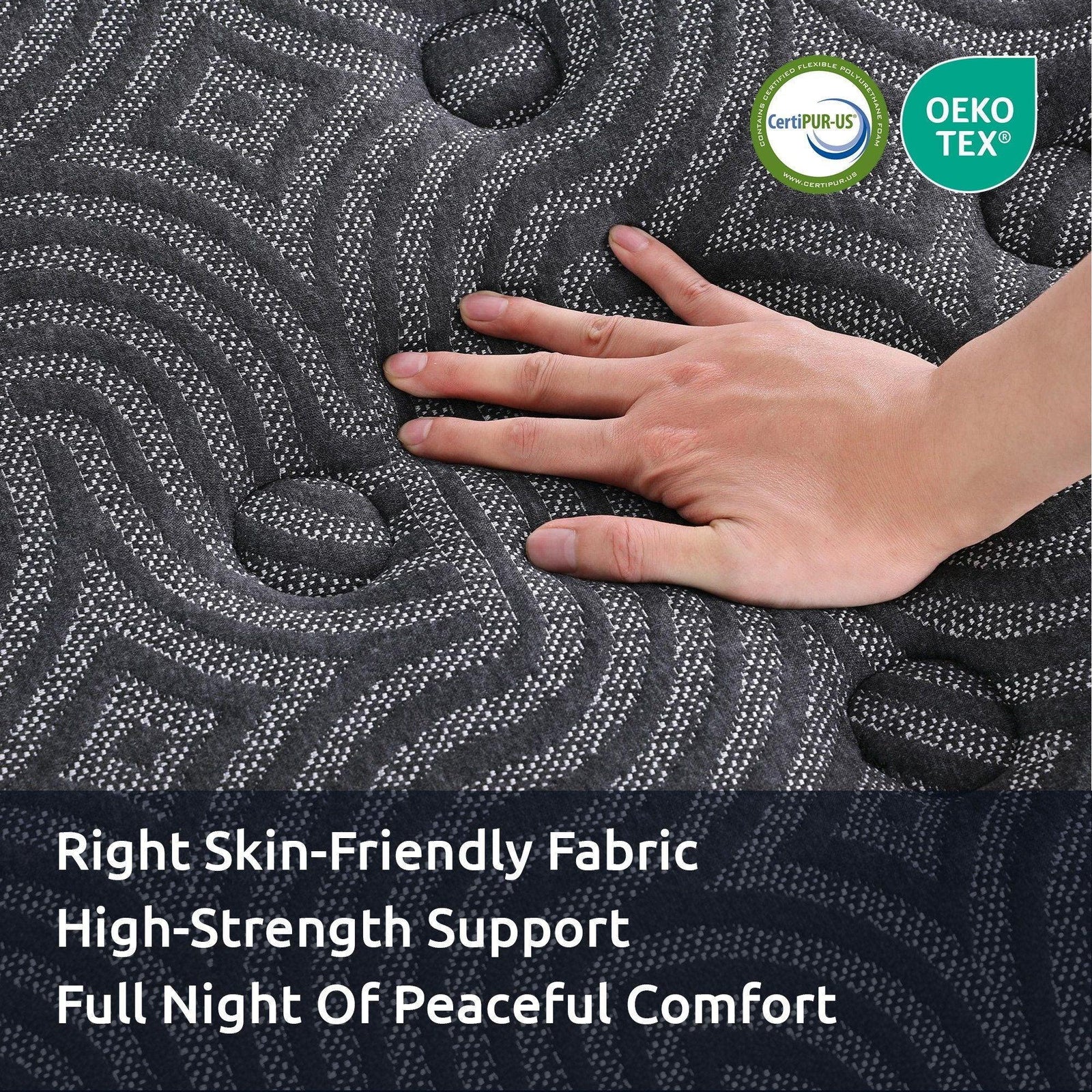 King Single Mattress 34 cm 5-Zone Pressure Relief  Pocket Spring with Reinforced Edge Support & Breathable Gel Memory Foam Hybrid Mattress