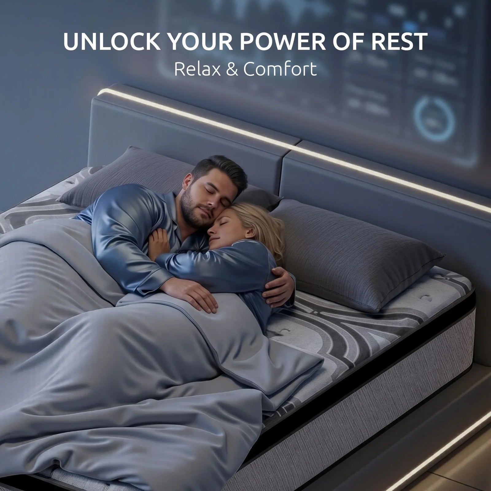 Queen Mattress 34 cm 5-Zone Pocket Spring with Latex & Memory Foam or Extra Lumbar & Shoulder Support