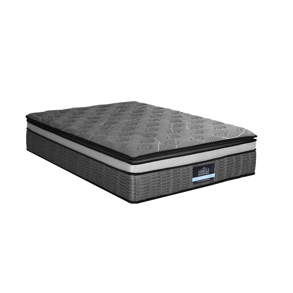 34cm Double Mattress Double Layer Pocket Spring Bamboo Medium Firm