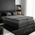 Queen Pillow Top Mattress 18cm Medium Firm 6 Zone Coil Bed