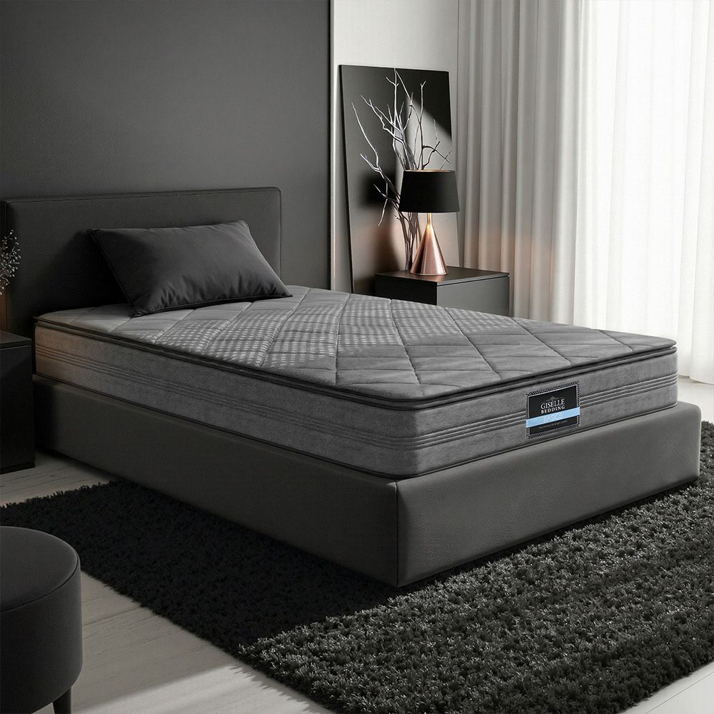 18cm Pillow Top Medium Firm Bonnell Spring Mattress Ella Series Single Bed