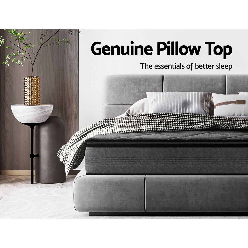 18cm Pillow Top Medium Firm Bonnell Spring Mattress Ella Series Single Bed