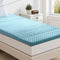 5cm Memory Foam Mattress Topper King Single 7-Zone Bamboo Cover Gel Foam