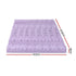 Giselle 8cm Memory Foam Mattress Topper Lavender Infused Bamboo Cover 7-Zone King Single
