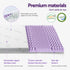 Giselle 8cm Memory Foam Mattress Topper Lavender Infused Bamboo Cover 7-Zone King Single