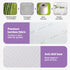 Giselle 8cm Memory Foam Mattress Topper Lavender Infused Bamboo Cover 7-Zone Queen