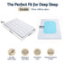 Giselle 8cm Double Memory Foam Mattress Topper Pillow Top with Gel Foam