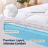 Giselle 8cm King Memory Foam Mattress Topper Pillow Top with Gel Foam