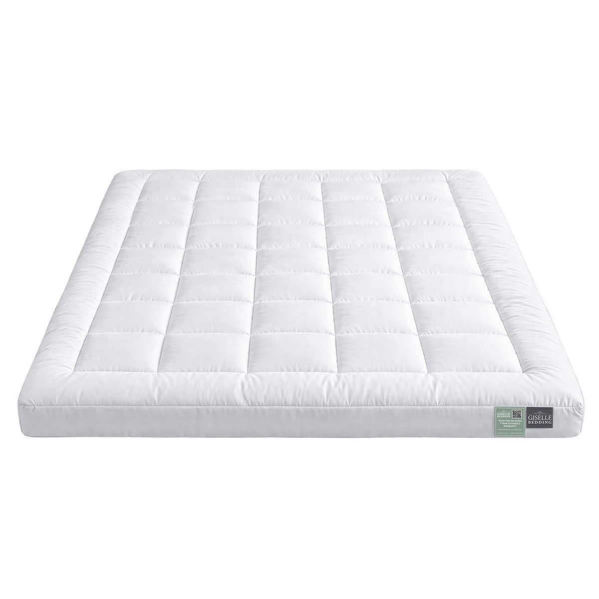 Giselle 8cm Queen Memory Foam Mattress Topper Pillow Top with Gel Foam
