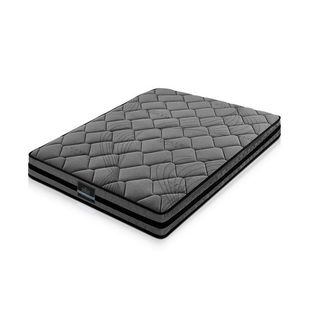 Queen Pocket Spring Mattress 22cm Medium Firm 5 Zone Comfort