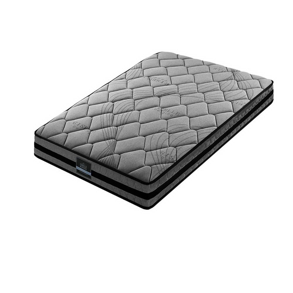 Wendell Pocket Spring Mattress Single 22cm 5-Zone Medium Firm Orthopedic Bed