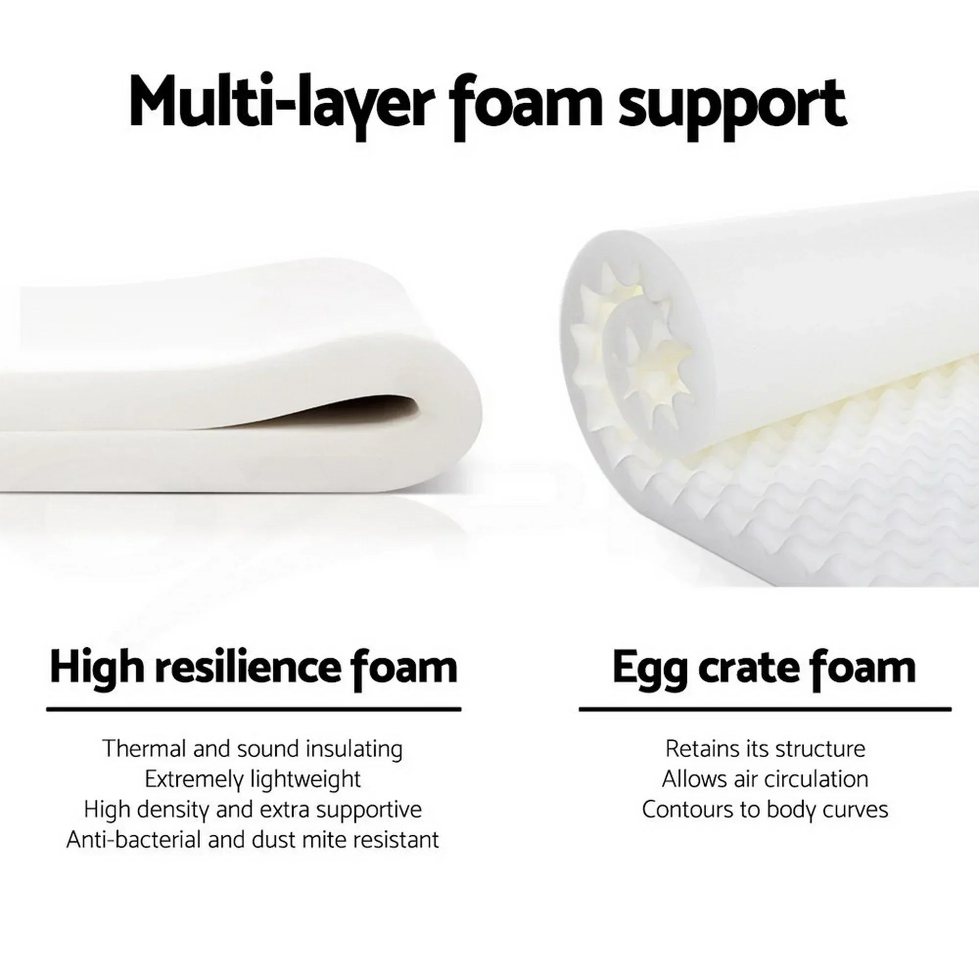 Queen Euro Top Firm Mattress 30cm Pocket Spring Medium Firm Support