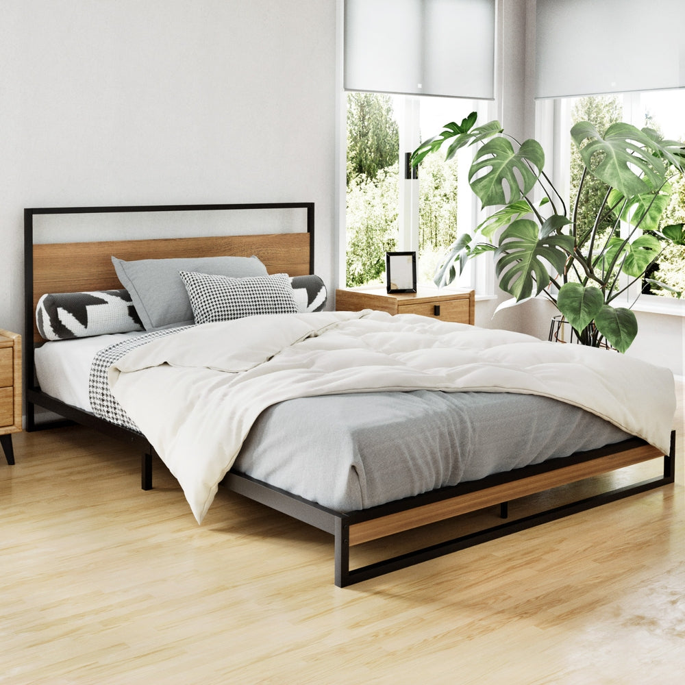 Artiss Bed Frame Double Size Metal Bed Frame DANE