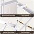 Artiss Queen Metal Bed Frame Boucle Headboard Charging Station Side Table White