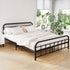 Artiss Bed Frame Metal Bed Frame LEO - Queen Black