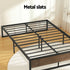 Bed Frame Metal Frame Double Size Bed Base 2 Drawers OSLO