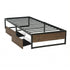 Bed Frame Metal Frame King Single Bed Base 2 Drawers OSLO