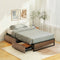 Bed Frame Metal Frame Single Bed Base 2 Drawers OSLO