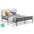 Artiss Bed Frame Double Metal Bed Frames SOL