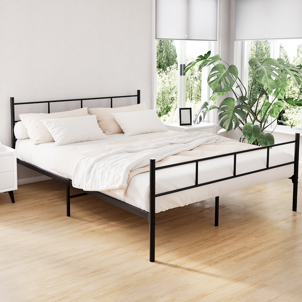 Artiss Bed Frame Queen Metal Bed Frames SOL