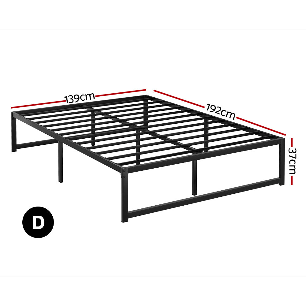 Artiss Bed Frame Double Size Metal Frame TINO