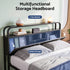 Artiss King Metal Bed Frame 4 Drawers Hidden Storage Headboard HEDY
