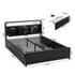 Artiss Queen Metal Bed Frame 4 Drawers Hidden Storage Headboard HEDY