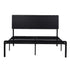 Bed Frame Queen Size LED Metal Bed Base with Charging Station LAN