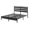 Bed Frame Double Size LED Metal Bed Base with Charging Station