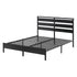 Bed Frame Double Size LED Metal Bed Base with Charging Station