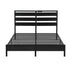 Bed Frame Double Size LED Metal Bed Base with Charging Station