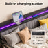 Double Daybed with Trundle – Charging Ports, LED Frame, Storage Headboard