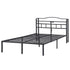 Artiss Queen Bed Frame with Charging Station – WAVE Storage Headboard Black