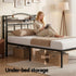 Bed Frame Single Size with Charging Station WAVE