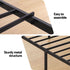 Bed Frame Single Size with Charging Station WAVE